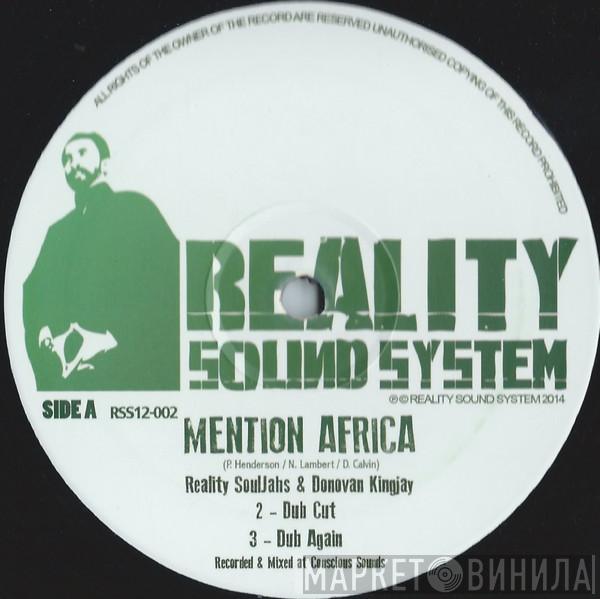 Reality Souljahs, Donovan King Jay - Mention Africa