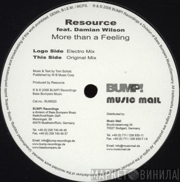 Resource , Damian Wilson - More Than A Feeling