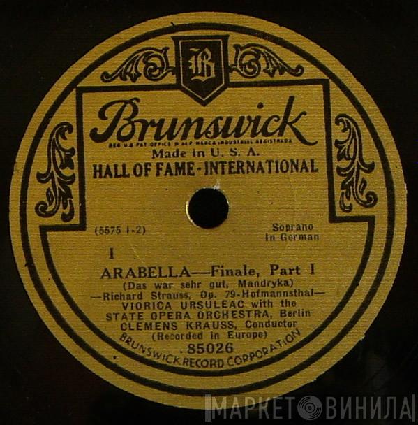 , Richard Strauss , Viorica Ursuleac , Das Orchester Der Staatsoper Berlin  Clemens Krauss  - Arabella Finale