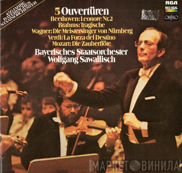 , Richard Wagner , Giuseppe Verdi , Wolfgang Amadeus Mozart , Ludwig van Beethoven , Johannes Brahms , Wolfgang Sawallisch  Bayerisches Staatsorchester  - 5 Ouverturen