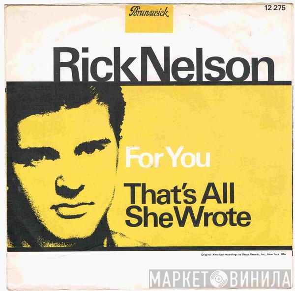 Ricky Nelson  - For You