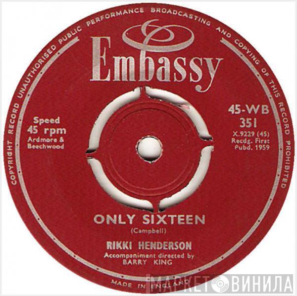  Rikki Henderson  - Only Sixteen / Tallahassee Lassie