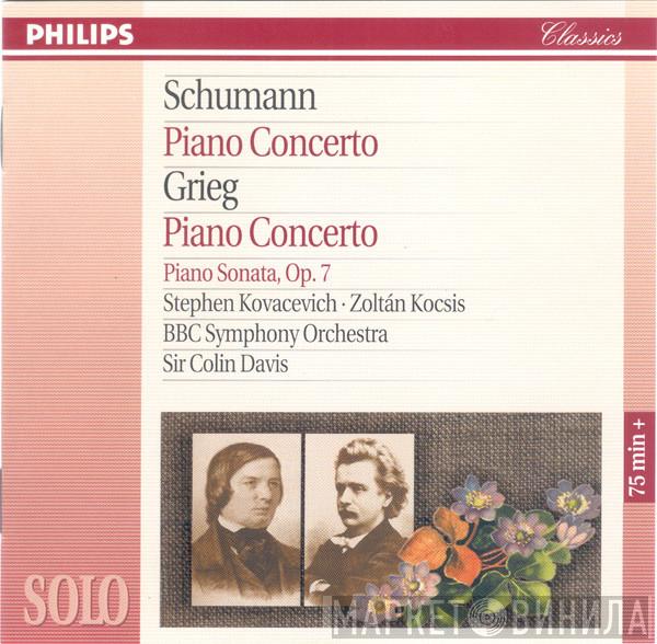 Robert Schumann, Edvard Grieg, Stephen Bishop-Kovacevich, Zoltán Kocsis, BBC Symphony Orchestra, Sir Colin Davis - Piano Concertos, Piano Sonata, Op. 7