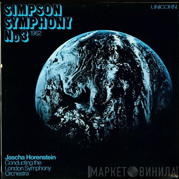 Robert Simpson , Jascha Horenstein, The London Symphony Orchestra - Symphony No 3