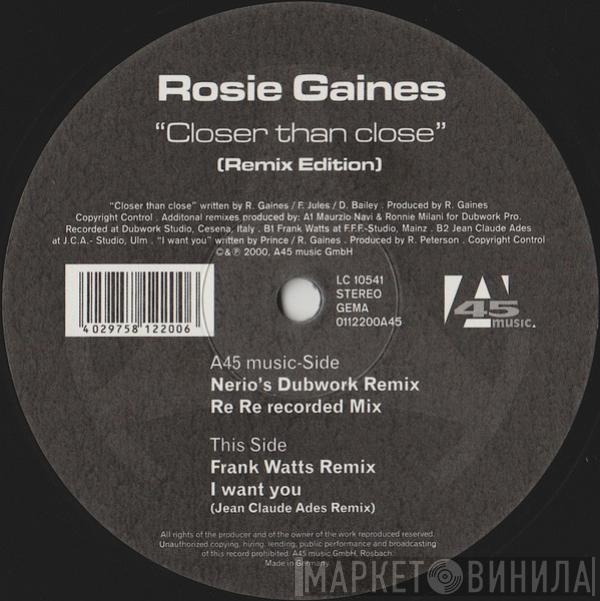 Rosie Gaines - Closer Than Close (Remix Edition)