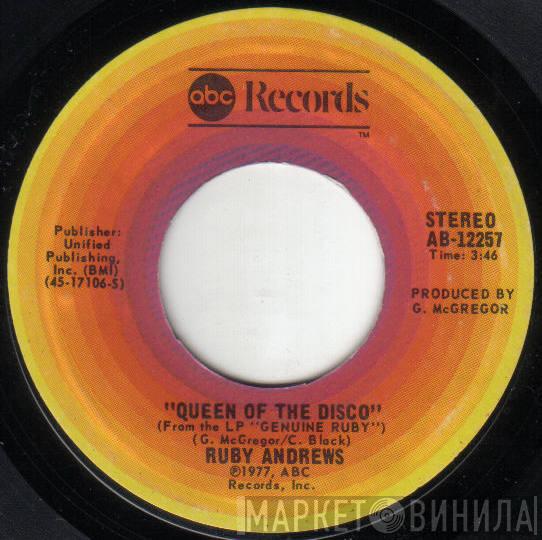  Ruby Andrews  - Queen Of The Disco / A Little Fixin Up (Will Keep Him From Messin Up)