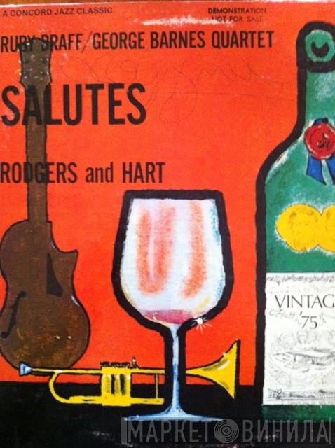 Ruby Braff / George Barnes Quartet - Braff/Barnes Quartet Salutes Rodgers And Hart