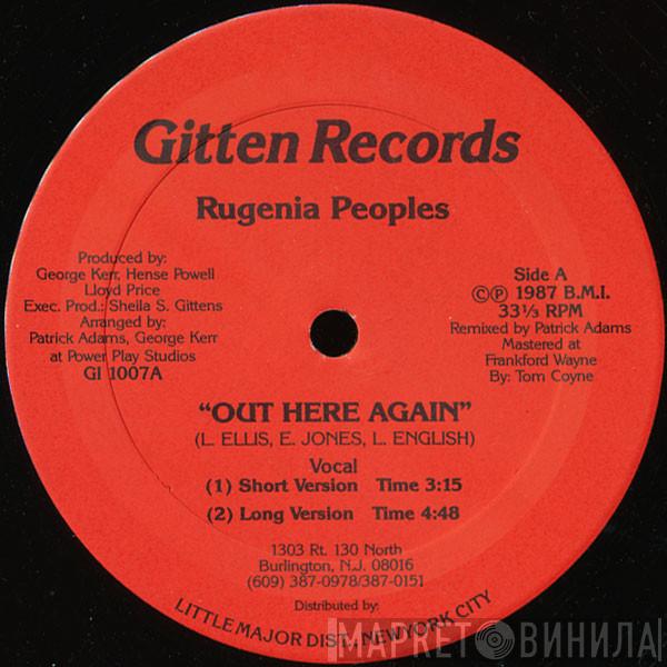 Rugenia Peoples - Out Here Again