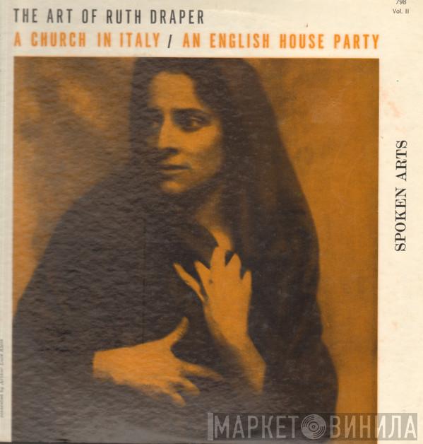 Ruth Draper - The Art Of Ruth Draper Vol. II (A Church In Italy / An English House Party)