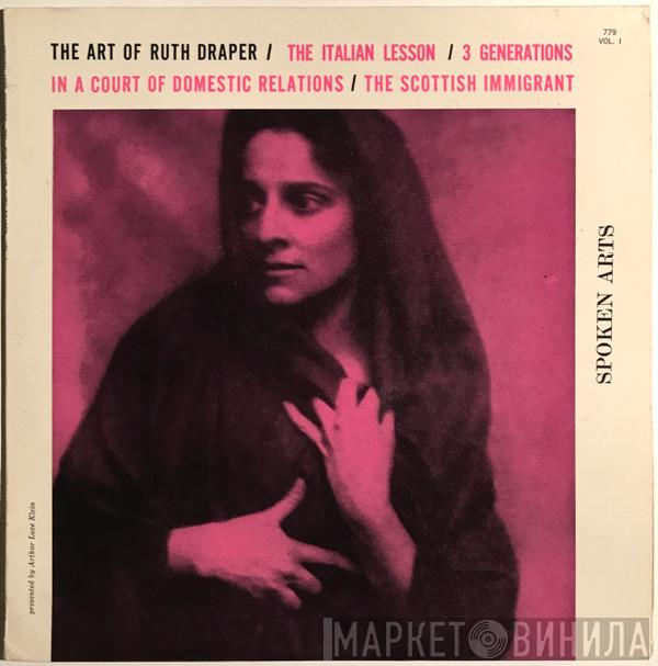 Ruth Draper - The Art Of Ruth Draper - Vol. I