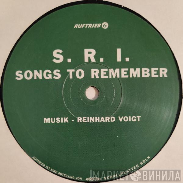 S.R.I. - Songs To Remember