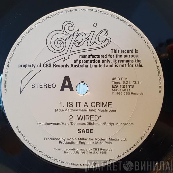 Sade  - Is It A Crime?
