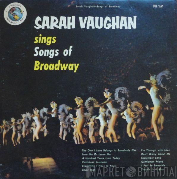 Sarah Vaughan - Sings Songs Of Broadway
