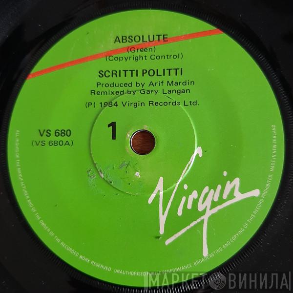  Scritti Politti  - Absolute