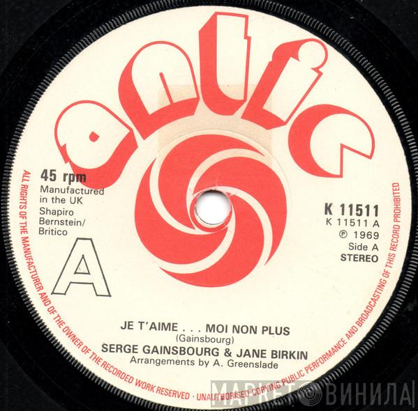 Serge Gainsbourg, Jane Birkin - Je T'aime...Moi Non Plus