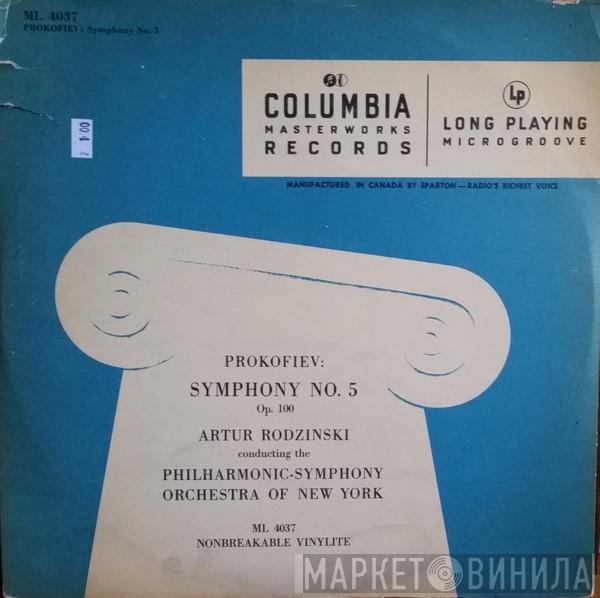 , Sergei Prokofiev Conducting The Artur Rodzinski  The New York Philharmonic Orchestra  - Symphony No. 5, Op. 100