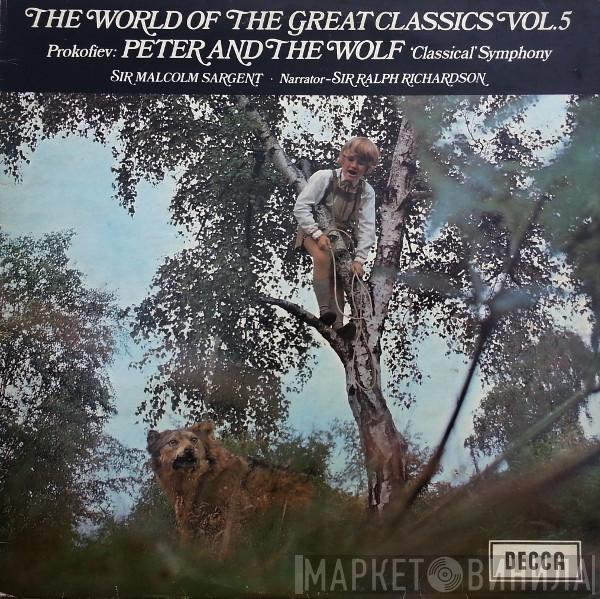 Sergei Prokofiev, Sir Malcolm Sargent, Ralph Richardson , The London Symphony Orchestra - Peter And The Wolf