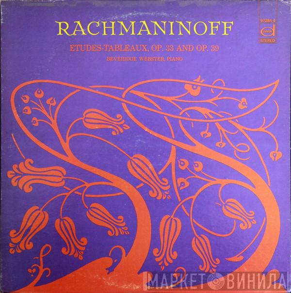 , Sergei Vasilyevich Rachmaninoff  Beveridge Webster  - Etudes-Tableaux, Op. 33 & 39
