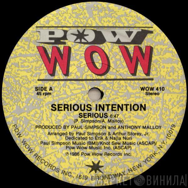 Serious Intention - Serious