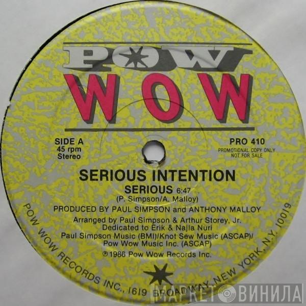  Serious Intention  - Serious