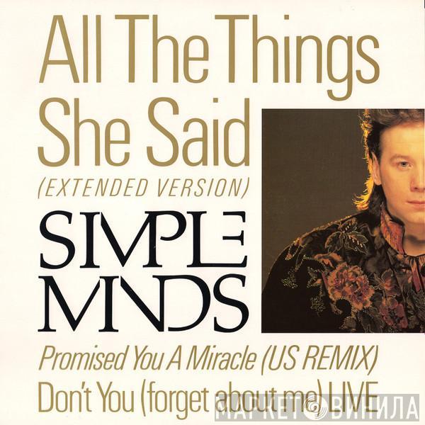  Simple Minds  - All The Things She Said (Extended Version)