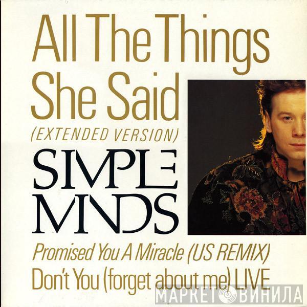  Simple Minds  - All The Things She Said (Extended Version)