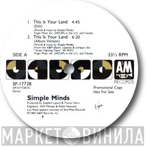  Simple Minds  - This Is Your Land