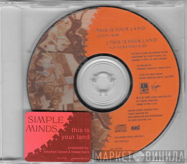Simple Minds - This Is Your Land