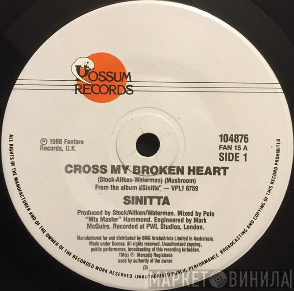  Sinitta  - Cross My Broken Heart