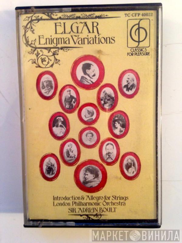 Sir Edward Elgar, The London Philharmonic Orchestra, Sir Adrian Boult - Enigma Variations / Introduction & Allegro For Strings
