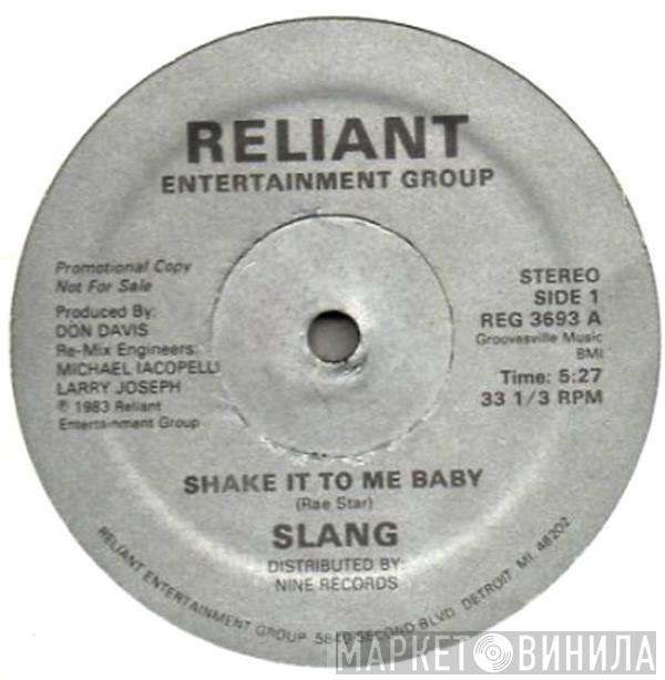 Slang  - Shake It To Me Baby / Turn Me On