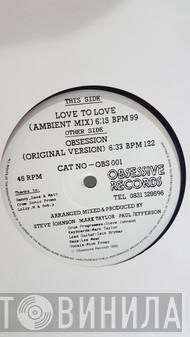 Sonic Experience - Love To Love / Obsession