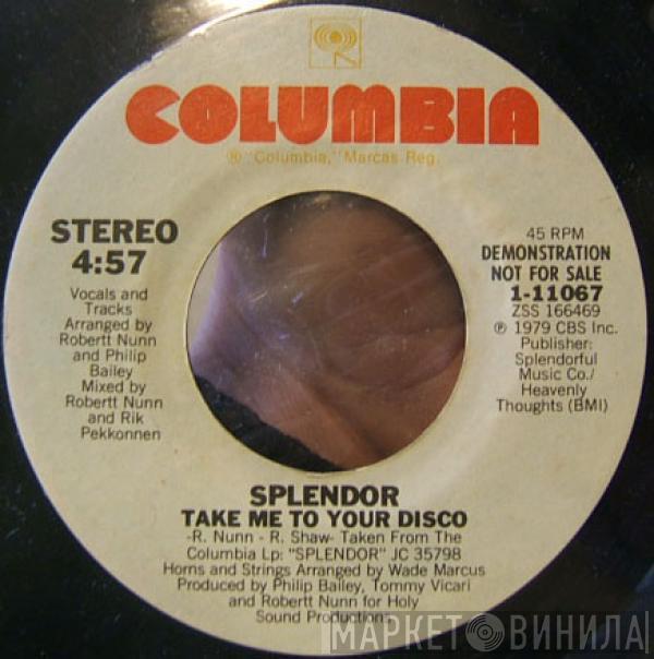 Splendor  - Take Me To Your Disco