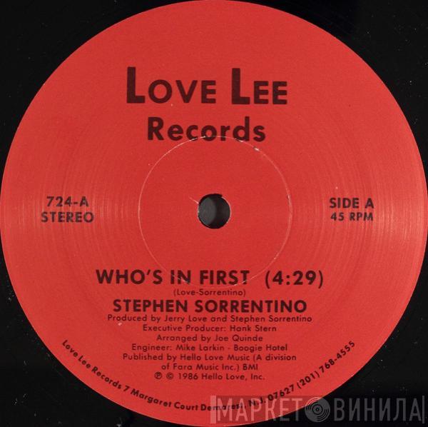 Stephen Sorrentino - Who's In First
