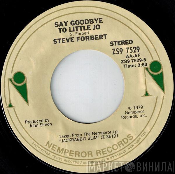 Steve Forbert - Say Goodbye To Little Jo / You're Darn Right