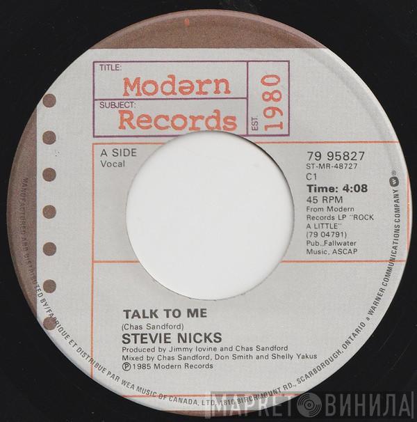  Stevie Nicks  - Talk To Me / One More Big Time Rock And Roll Star