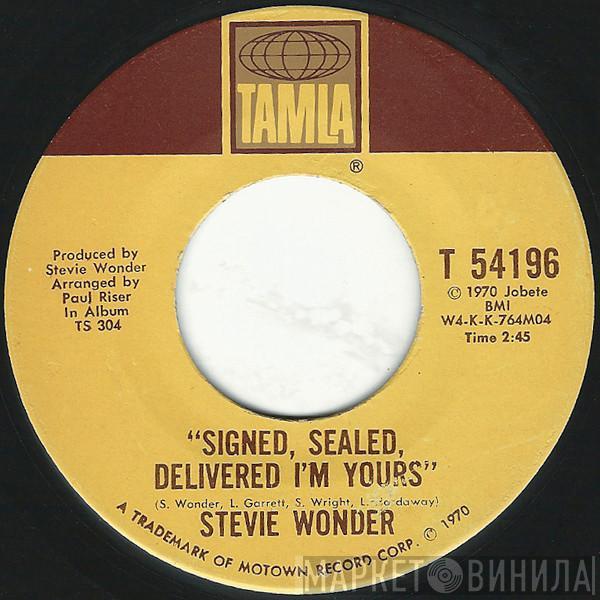  Stevie Wonder  - Signed, Sealed, Delivered I'm Yours / I'm More Than Happy