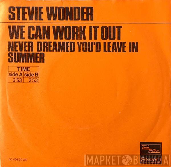  Stevie Wonder  - We Can Work It Out