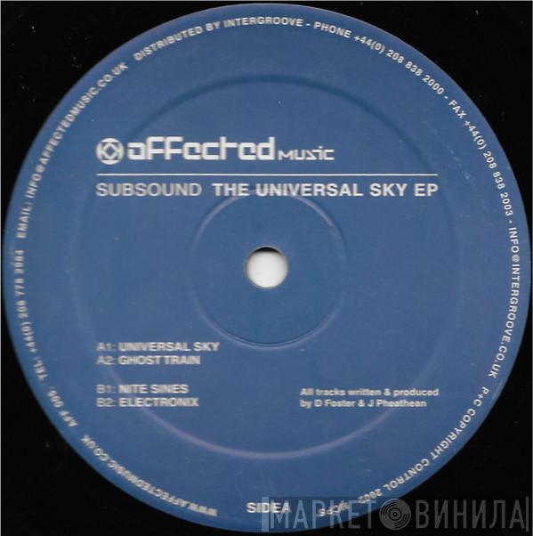Subsound - The Universal Sky EP