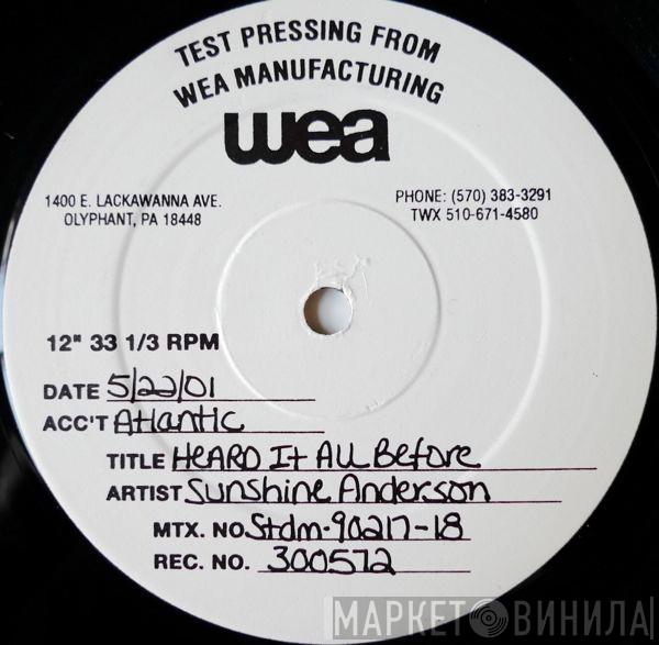  Sunshine Anderson  - Heard It All Before (Remixes)