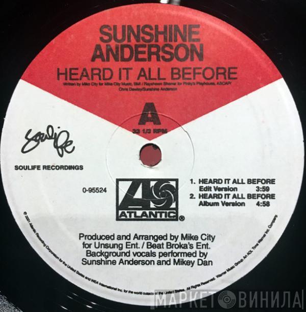  Sunshine Anderson  - Heard It All Before