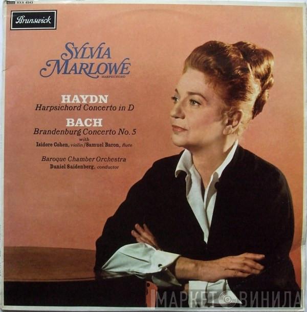 Sylvia Marlowe, Joseph Haydn, Johann Sebastian Bach, The Baroque Chamber Orchestra, Daniel Saidenberg - Harpsichord Concerto In D / Brandenburg Concerto No. 5