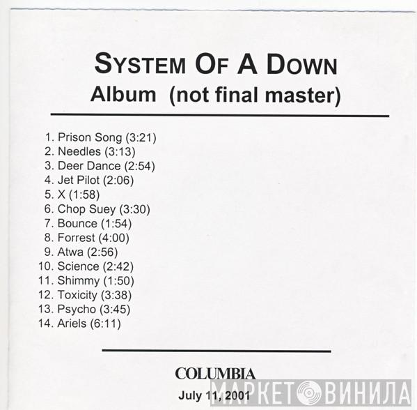  System Of A Down  - Album (Not Final Master)