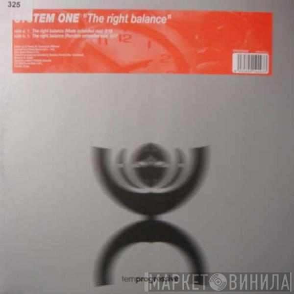 System One  - The Right Balance