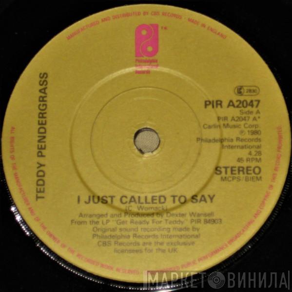 Teddy Pendergrass - I Just Called To Say
