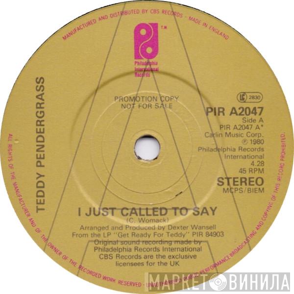 Teddy Pendergrass - I Just Called To Say