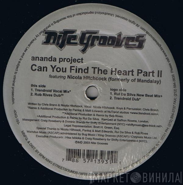 The Ananda Project, Nicola Hitchcock - Can You Find The Heart (Part 2)