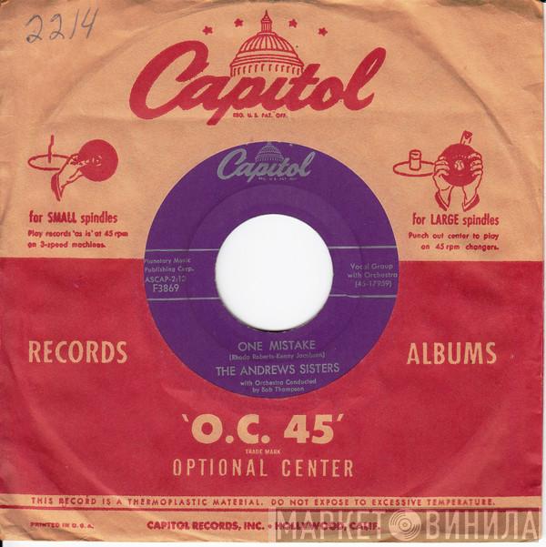  The Andrews Sisters  - One Mistake / Melancholy Moon