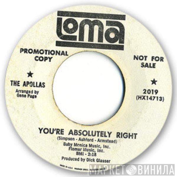 The Apollas - You're Absolutely Right / Lock Me In Your Heart
