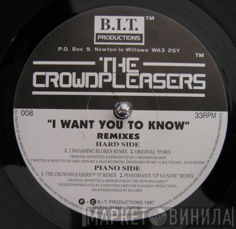 The Crowdpleasers - I Want You To Know (Remixes)